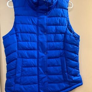 Gap Puffer Vest Womens Small Blue Quilted